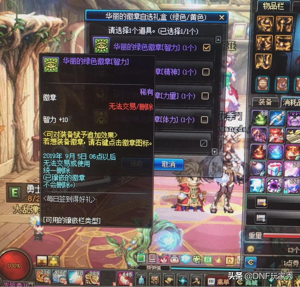 dnf绿色徽章_dnf绿色徽章镶嵌在哪个部位