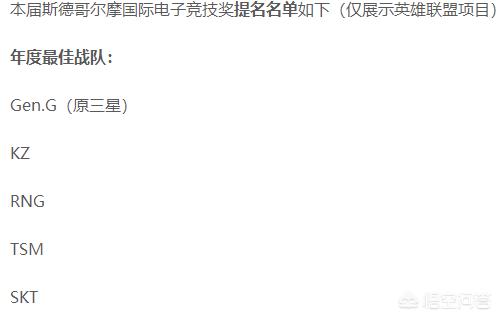 英雄联盟奖项提名_英雄联盟奖项提名是什么